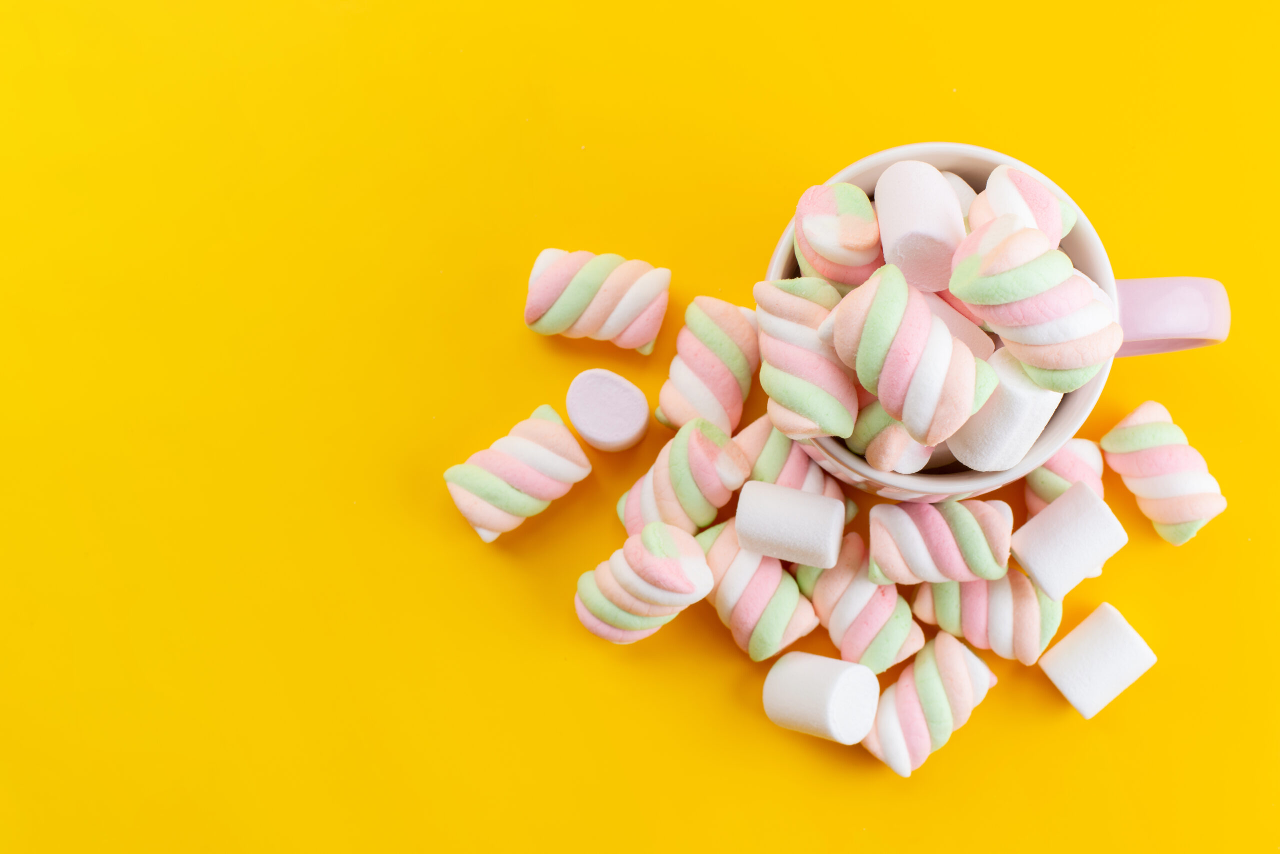 White Fluffy Round Marshmallows As A Background Sweet Food Candy  Background As Poster Wallpaper Backdrop Macro Stock Photo Picture And  Royalty Free Image Image 34592502